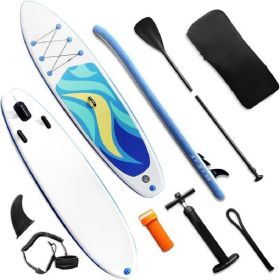 Stand Up Paddle Board 126"×32"×6" Extra Wide Thick Sup Board with Premium Sup Accessories & Backpack, Non-Slip Deck, Leash, Adjustable Paddle