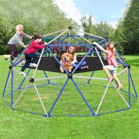 10FT Climbing Dome for Kids Jungle Gym Apply To Park Dome Climber With Hammock Playground Equipment