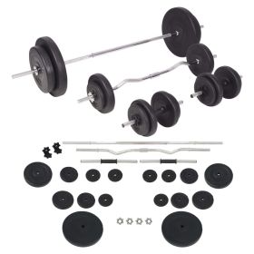 Barbell and Dumbbell Set 198.4 lb