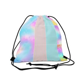 Decorative Drawstring Bag, Pastel Colorblock S1