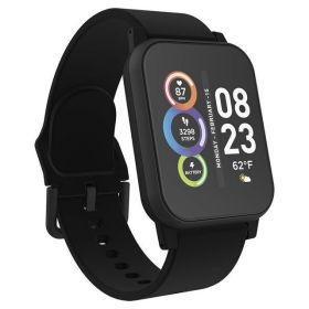 Itech Fusion 2S Unisex Adult Smartwatch w/ Multi-Sport, Black