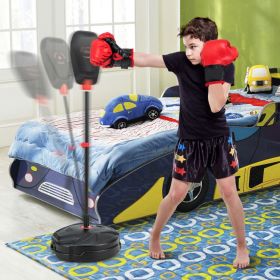 Inflation-Free Boxing set with Punching Bag and Boxing Gloves Quick Rebound Design for 5+ Years Old Kids