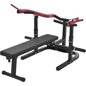 Weight Chest Press Bench - Weight Bench Press Machine 11 Adjustable Positions Flat Incline for Chest & Arm Ab Workout (Color: as Pic)