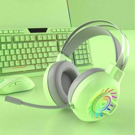 3.5mm Gaming Headset With Mic Headphone For PC Laptop Mac Nintendo PS4 Xbox One (Color: Green)