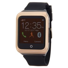 Polaroid SW1505 Fitness Tracker Touchscreen Smartwatch For Android and iOS + Built in SIM Card Slot (Color: Gold / Black)