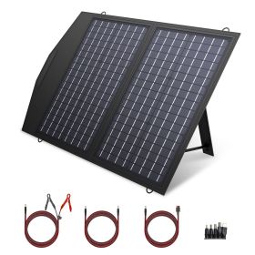 ALLPOWERS 18V Foldable Solar Panel, 60/100/140/200W Mobile Solar Charger for Power Supply, Laptop, Solar Generator, Fishing (Color: 60W)